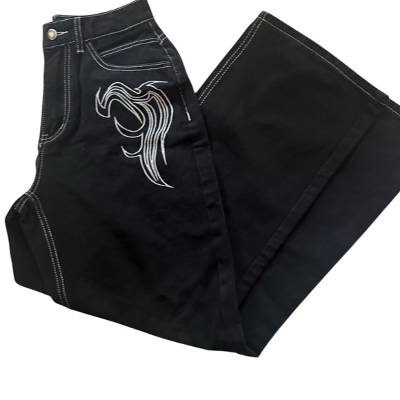 Y2k Black Women's Jeans - Picture 4 of 7